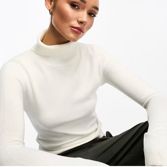 NWT FRENCH CONNECTION Babysoft Turtleneck Pullover Sweater - Picture 2 of 13